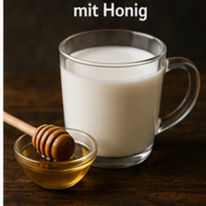 Heiße Milch mit Honig