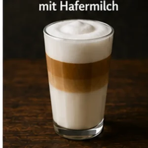 Latte Macchiato mit Hafermilch